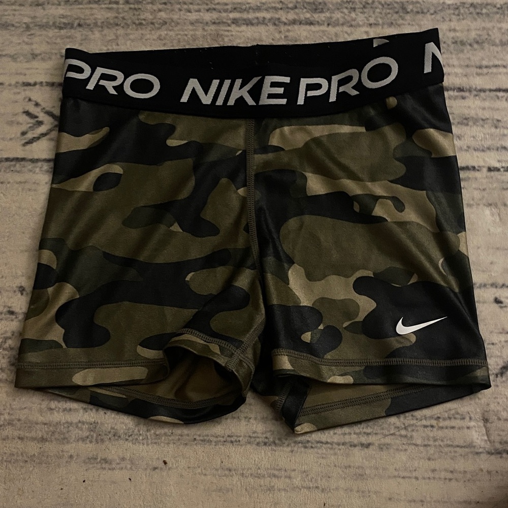 Nike Camo Print Shorts with Black Waistband